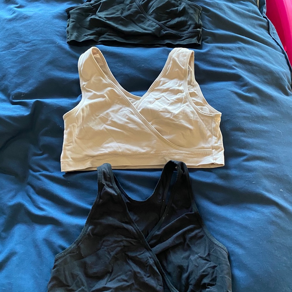 Lot of three nursing bras